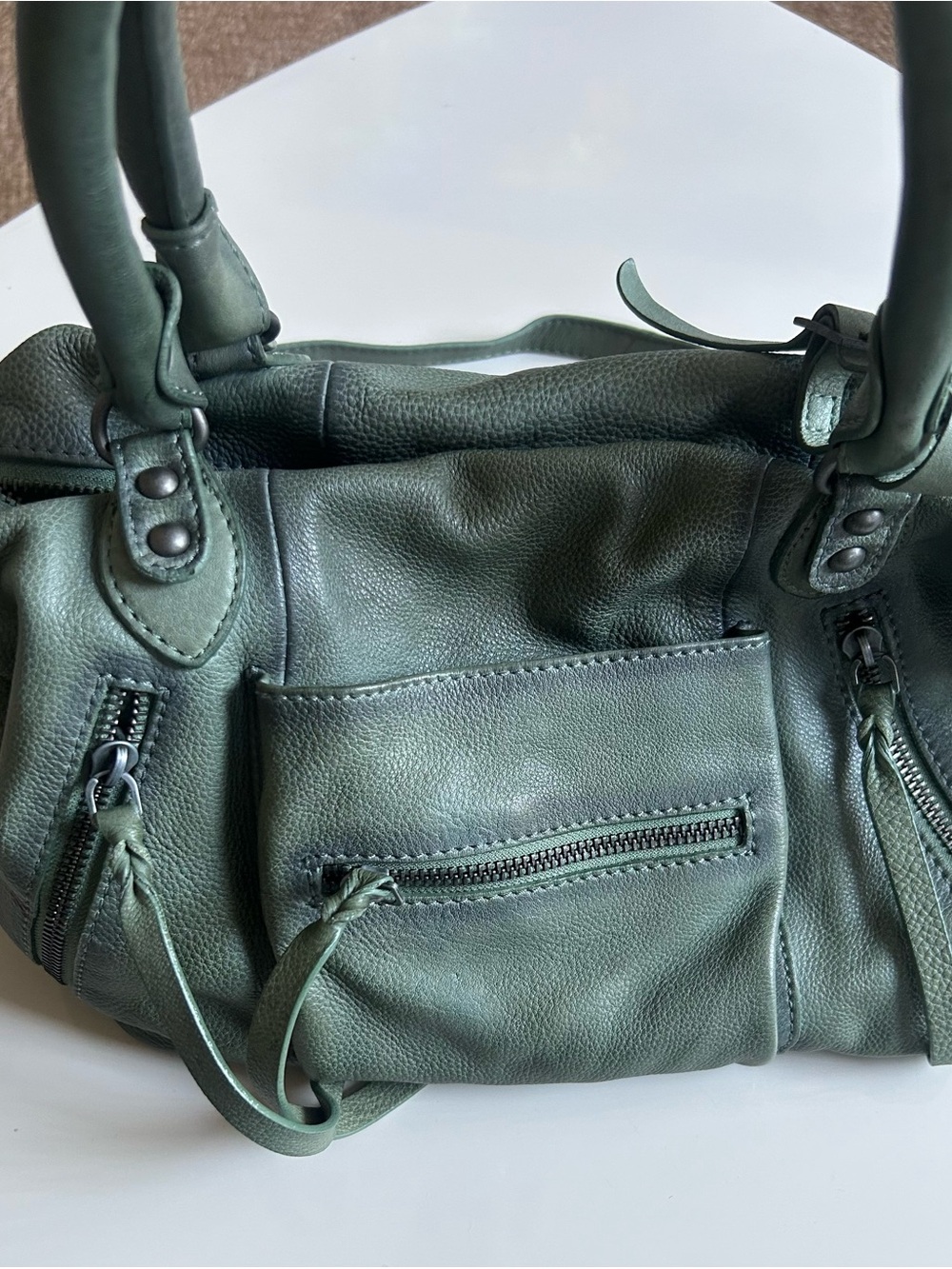 Free People Baby Emerson Tote in Sage (Sold out color)